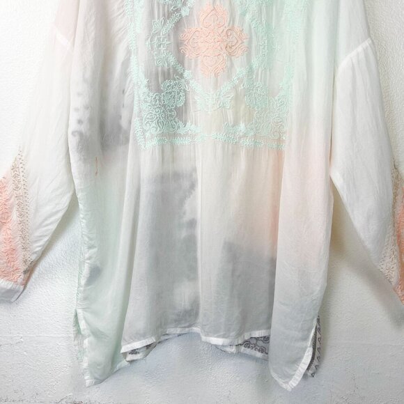 NWT Johnny Was Bandana Blouse SIze L - Picture 8 of 14